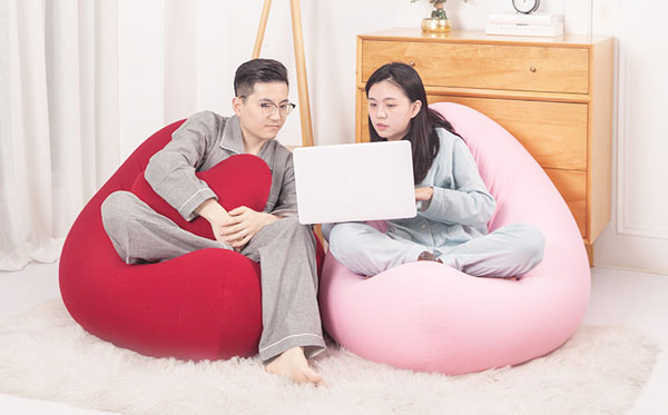 實力休閑家具廠尚都家居又推出新款懶人沙發(fā)啦！